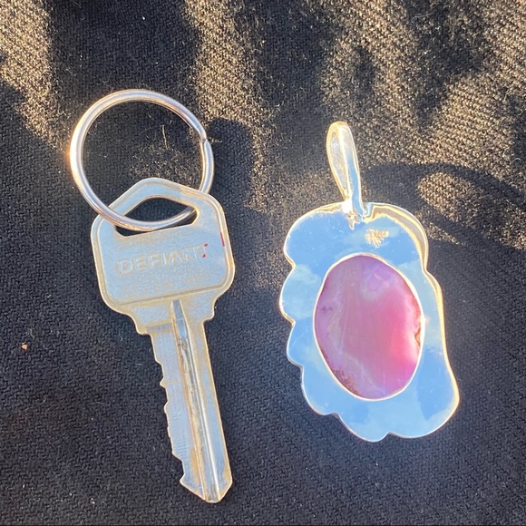 SALE ⭐️ Vibrant Druzy Agate handcrafted pendant - Picture 6 of 7